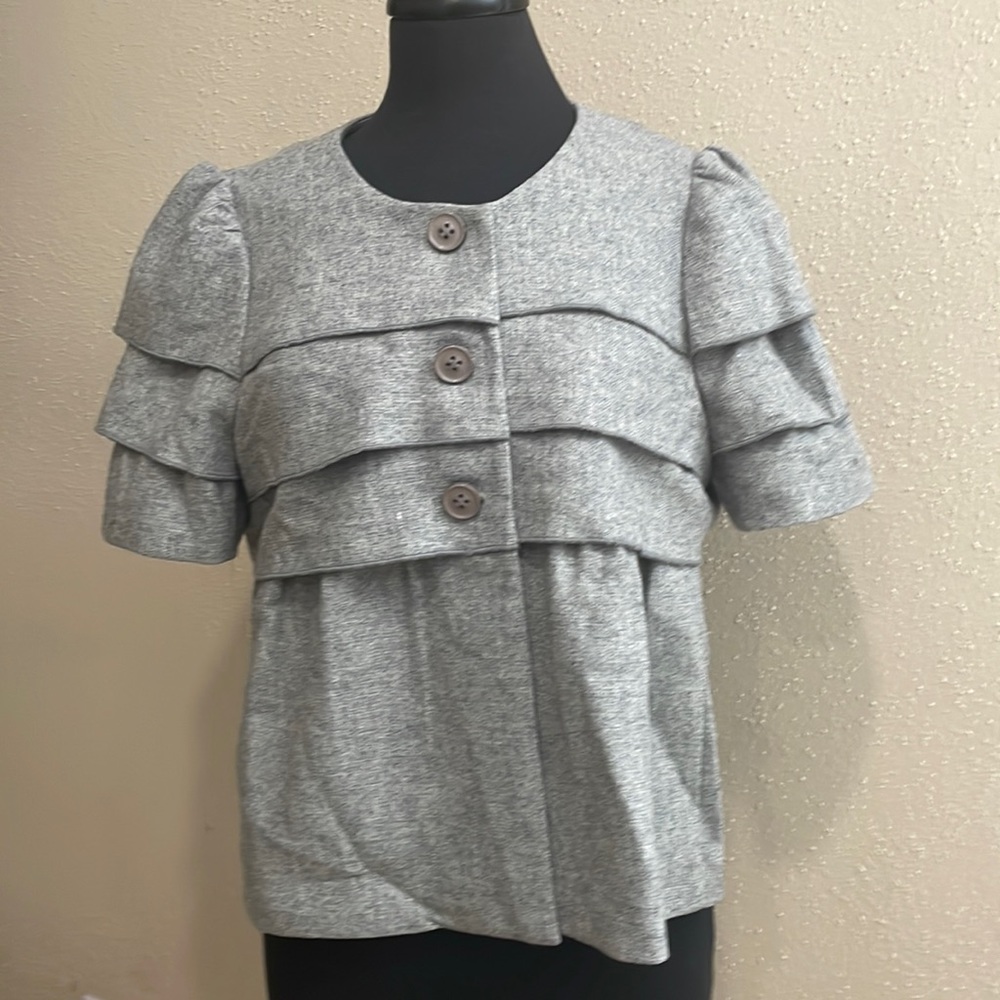 Anthropologie Sine Ruffle Tiered Blazer/Top - 10